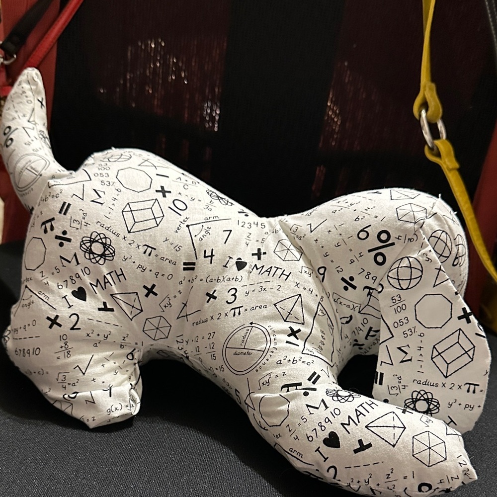 Einstein the Mathematical Dog Plush Toy - Black and White - Picture 2 of 6